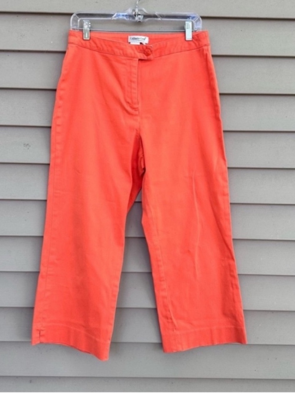 Orange pants cropped women’s Coldwater creek Sz 10